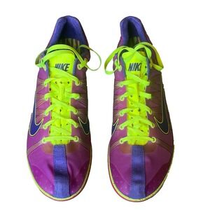Nike Zoom Victory XC Cross Country Track Spikes Purple Yellow Mens 10 UK 9 EU 44